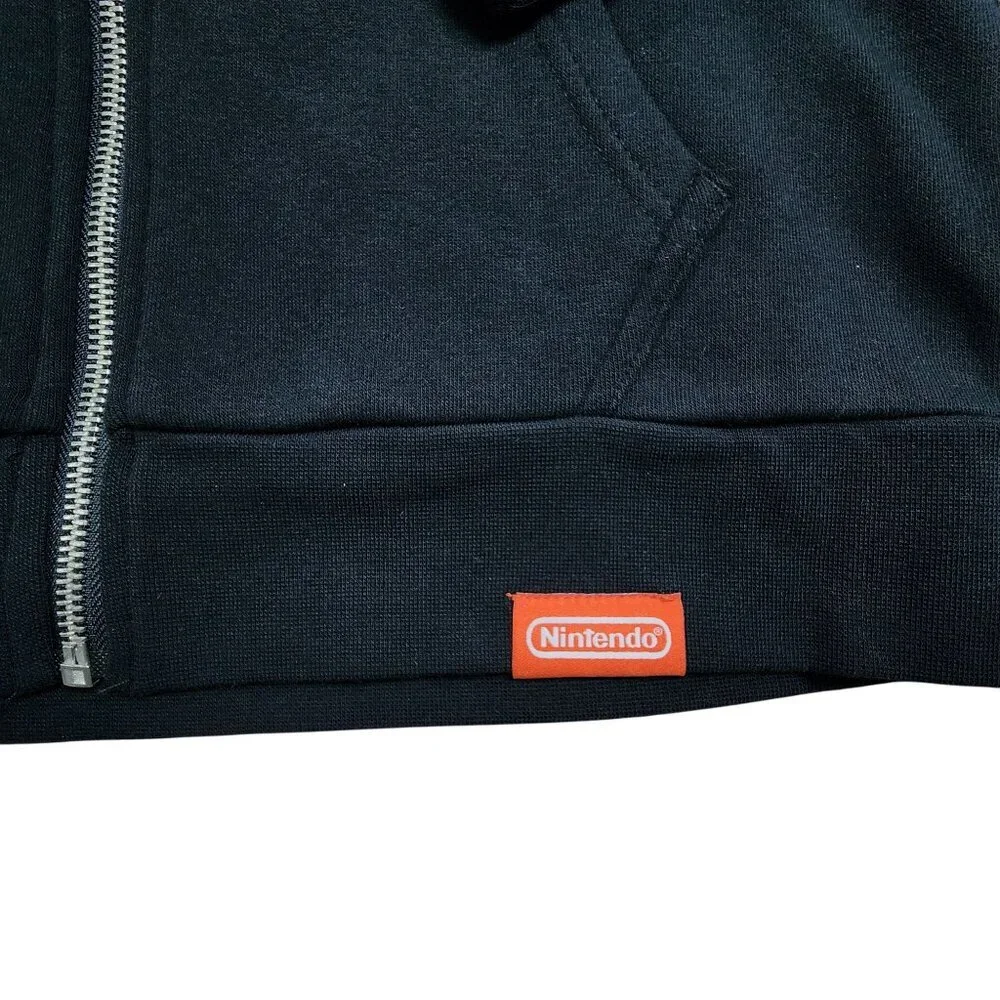 Nintendo New York 1889 Mario Coin OFFICIAL Hooded Sweatshirt Black, Medium - Picture 5 of 10